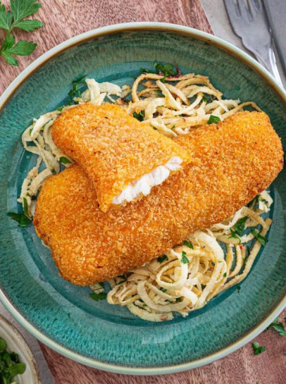 Filetes com Ervas Aromáticas e "Linguine" de Batata-Doce