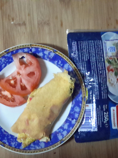 Omelete de delícias do mar