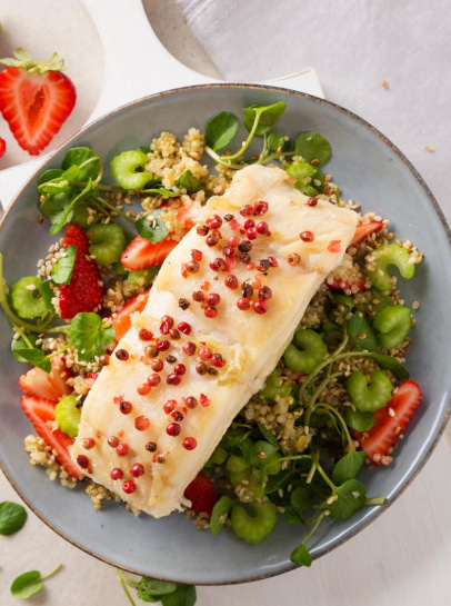 Bacalhau com Salada Fresca de Verão