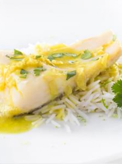 Bacalhau no Forno ao Coco e Caril