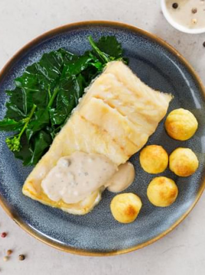 Bacalhau com Molho de Três Pimentas