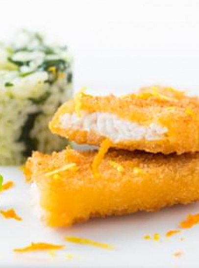 Filetes aos Dois Citrinos com Arroz de Grelos