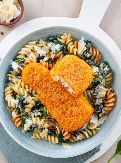 Filetes de Pescada ao Lim&atilde;o com Pasta alla Fiorentina