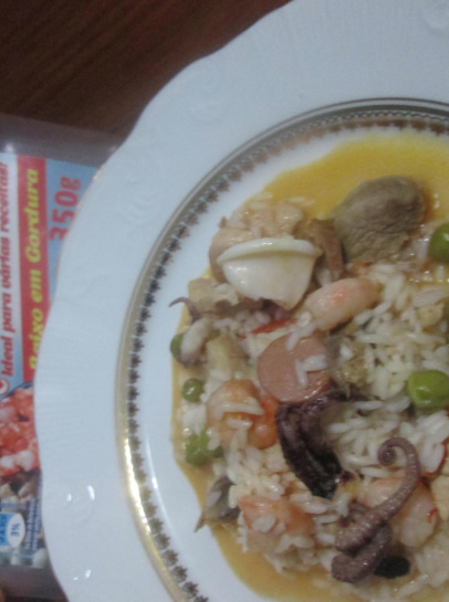 Arroz com seafood