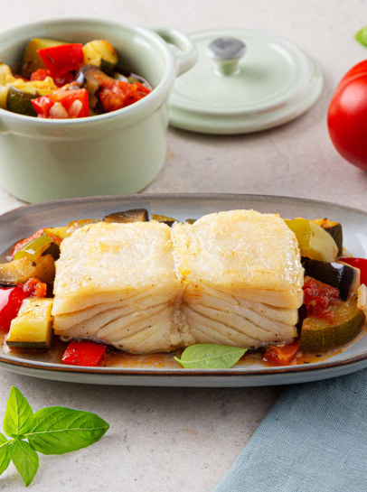 Lombos de Bacalhau com Ratatouille