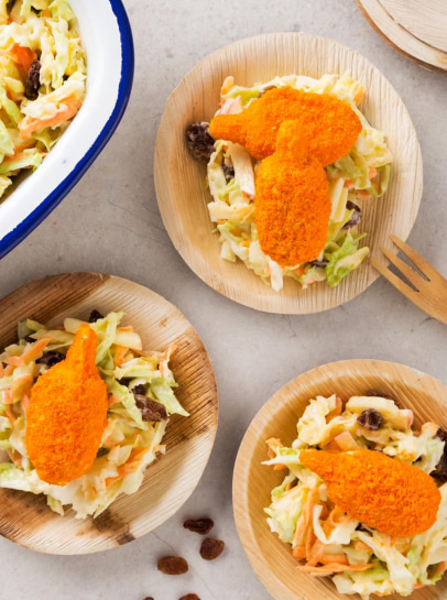 Muslitos com Salada Coleslaw