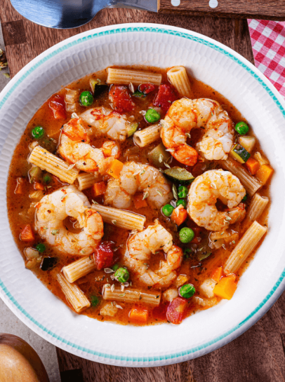 Minestrone com Gamb&atilde;o