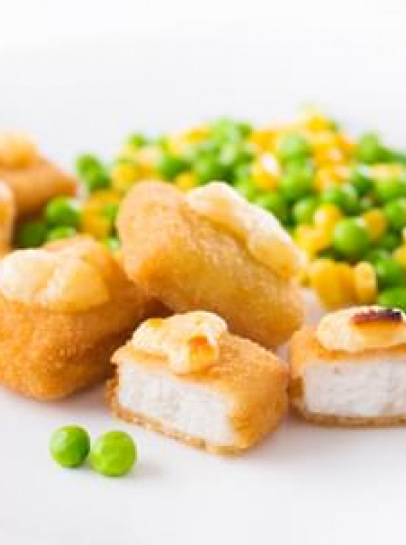 Nuggets de Pescada no Forno com Queijo