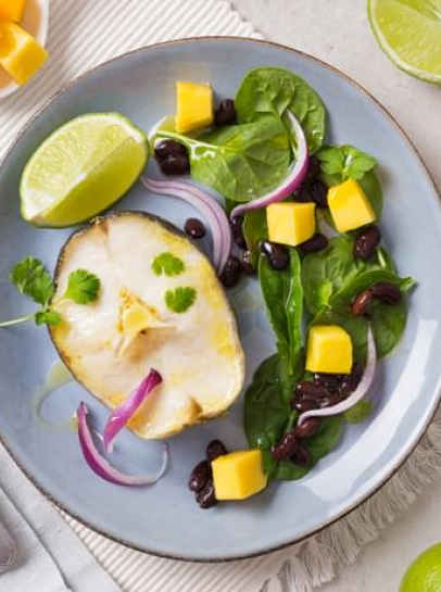 Pescada no Forno aos Coentros, Gengibre e Lima