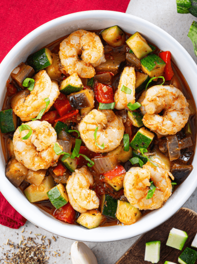 Ratatouille Com Camar&atilde;o