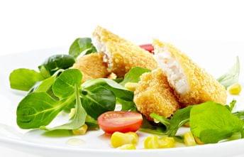 Nuggets de Pescada com Salada 3 Sabores