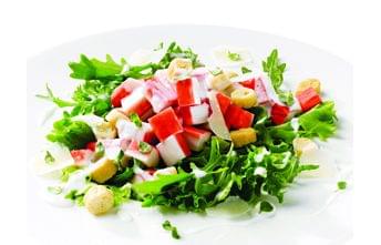 Delícias do Mar em Salada com molho de Iogurte