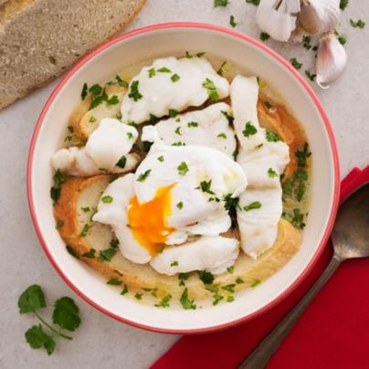 Açorda Alentejana de Bacalhau com Coentros