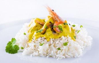 Carilada de Marisco com Arroz Basmati