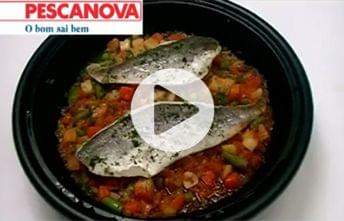 Filetes de Pescada com Macedónia