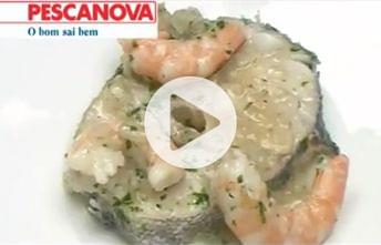 Pescada na Caçarola com Camarões