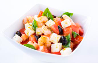 Salada Mediterrânica de Miolo de Camarão Grande